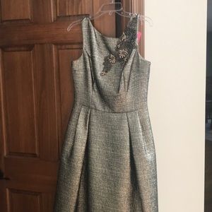 Rickie Freeman for Terri Jon Metallic Dress